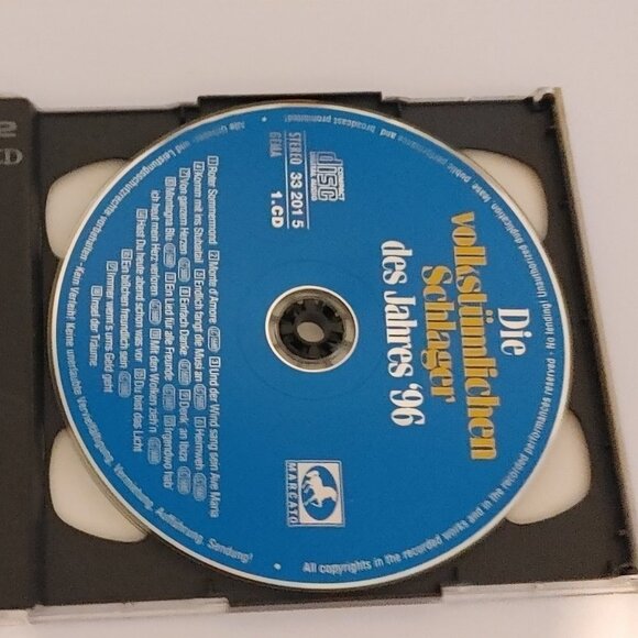 Die Volkstumlichen Schlager Des Jahres '96 Greatest German Hits of 1996 2 CD Set - Picture 3 of 4